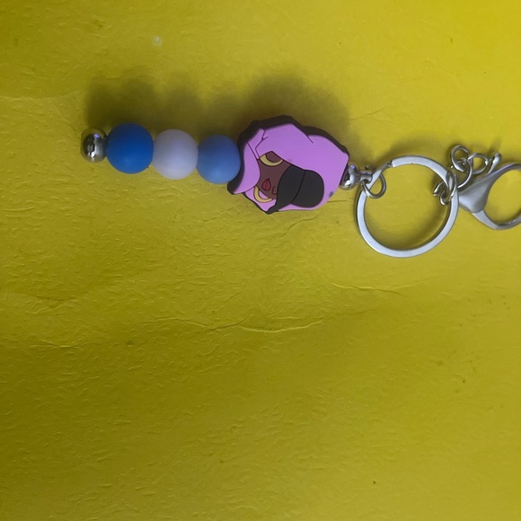 Pink and Blue Keychain Accessory - Picture 5 of 8